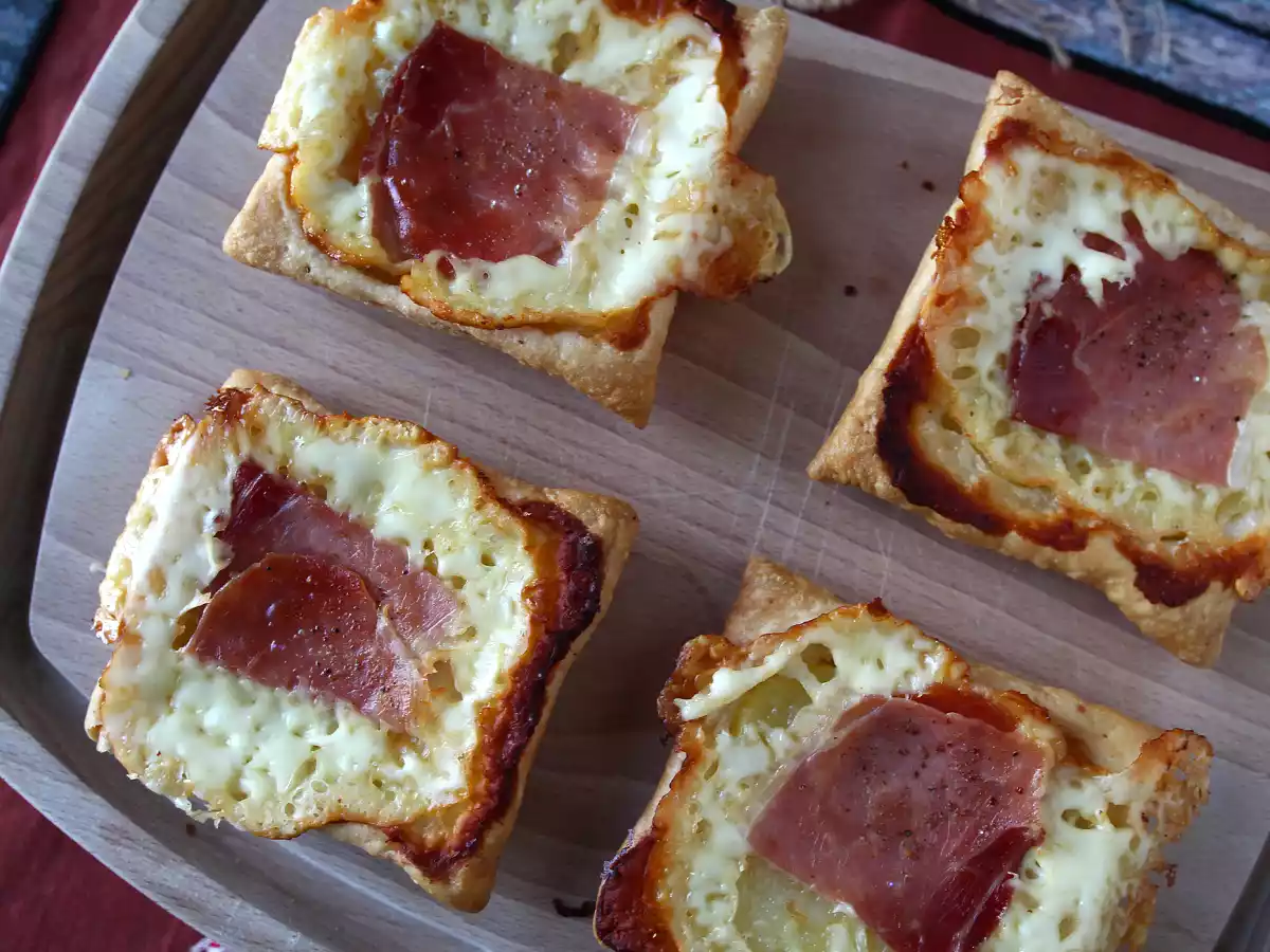 Små tarteletter med raclettesmag, i individuelle portioner - foto 2