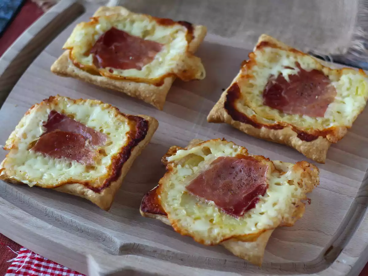 Små tarteletter med raclettesmag, i individuelle portioner - foto 4
