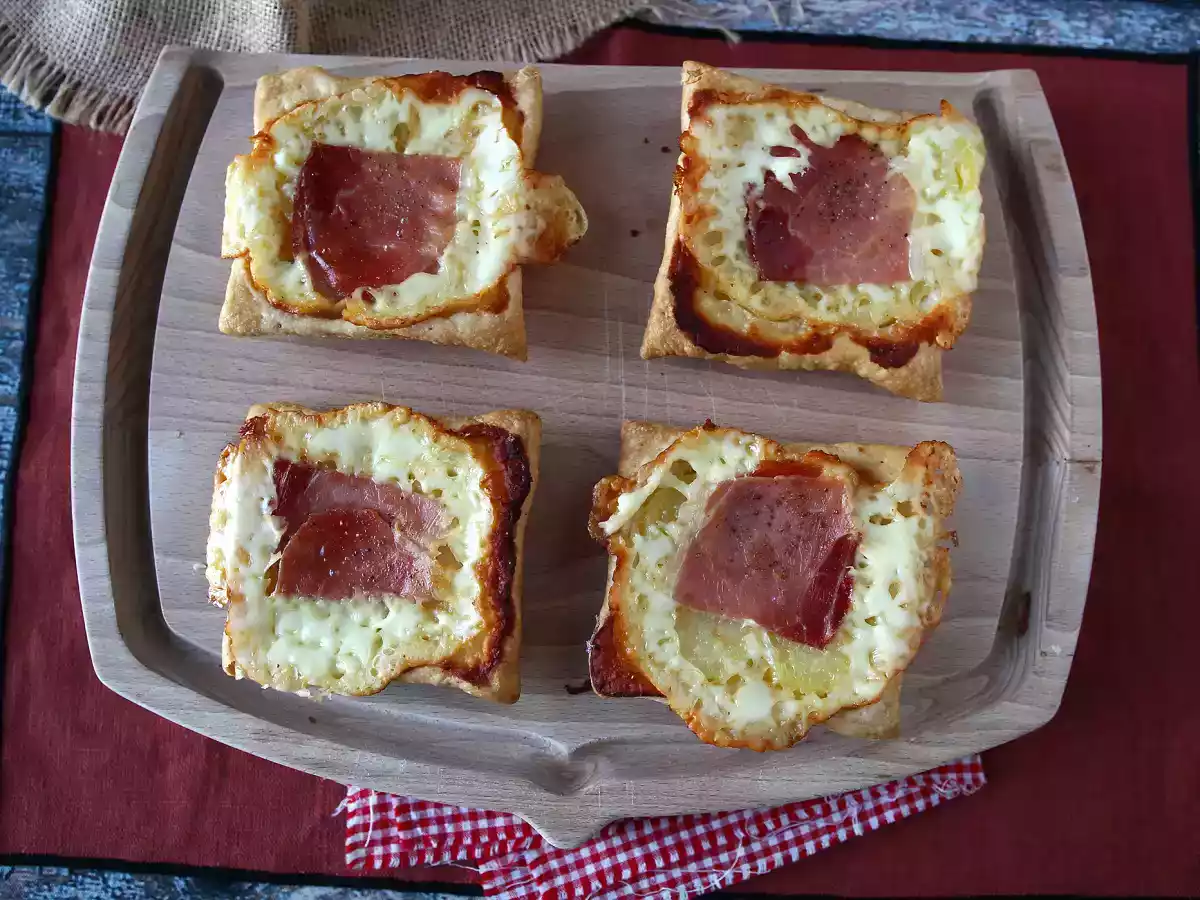 Små tarteletter med raclettesmag, i individuelle portioner - foto 6