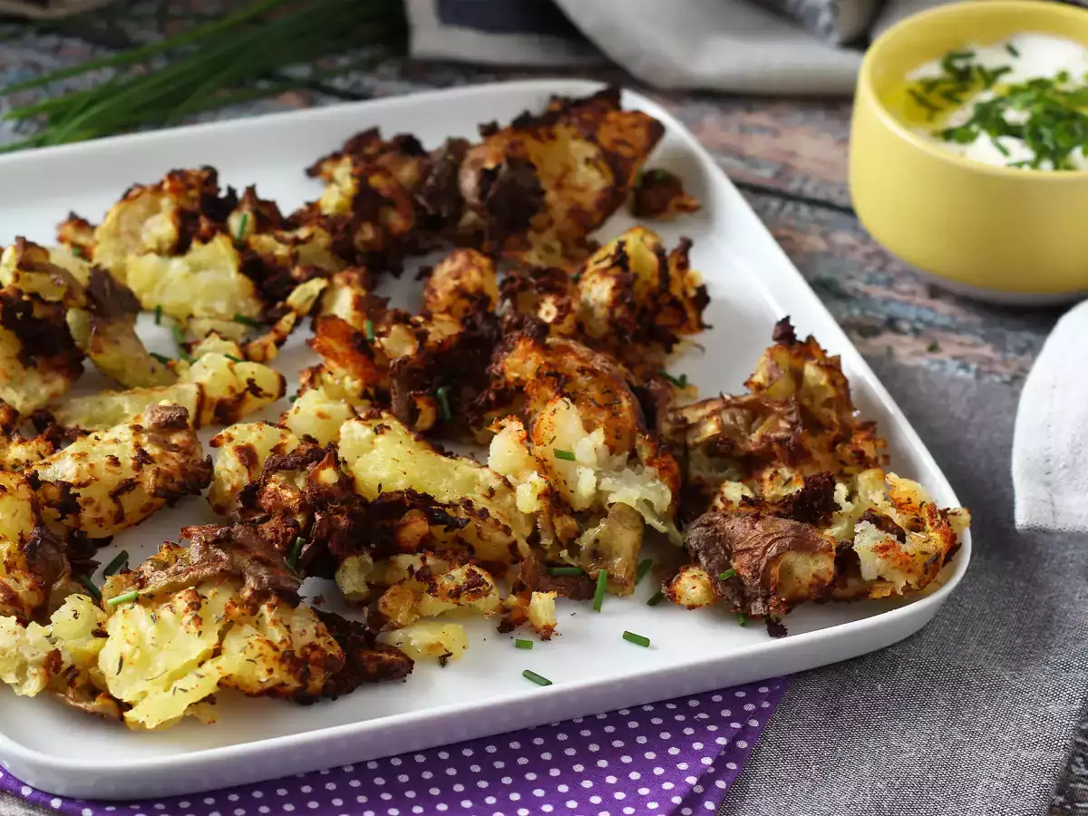 Smashed potatoes i Air Fryer – det ultrasprøde tilbehør!