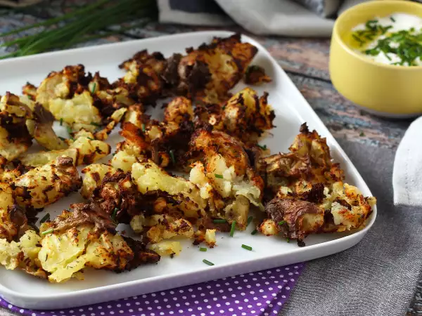 Opskrift Smashed potatoes i air fryer – det ultrasprøde tilbehør!