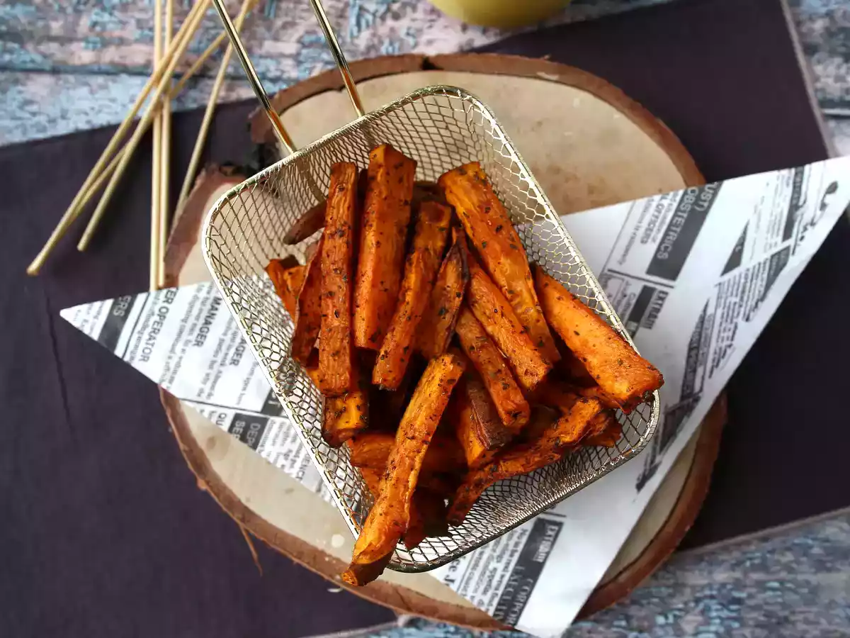 Søde kartoffelfritter i Air Fryer for et sprødt og sejt resultat! - foto 2