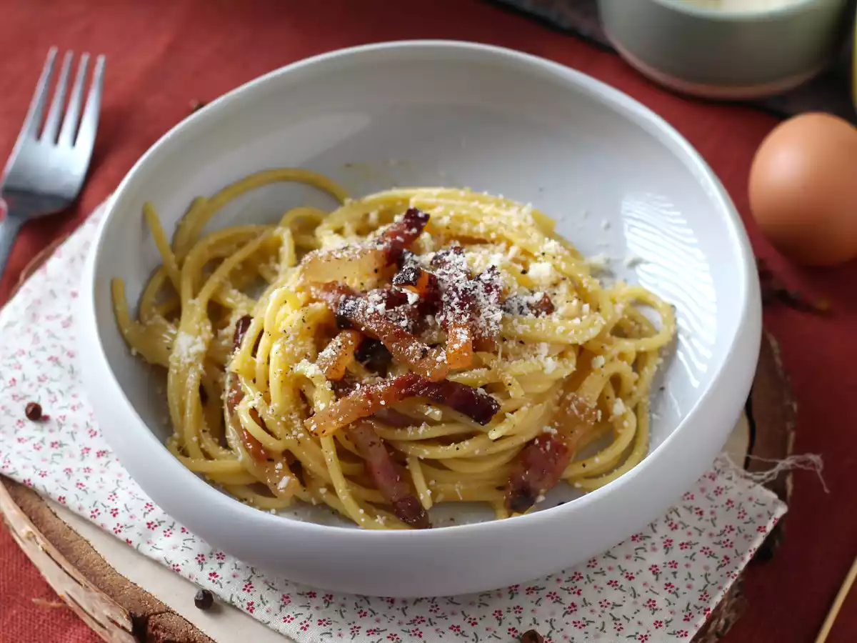 Spaghetti alla carbonara, den ægte italienske carbo-opskrift! - foto 3