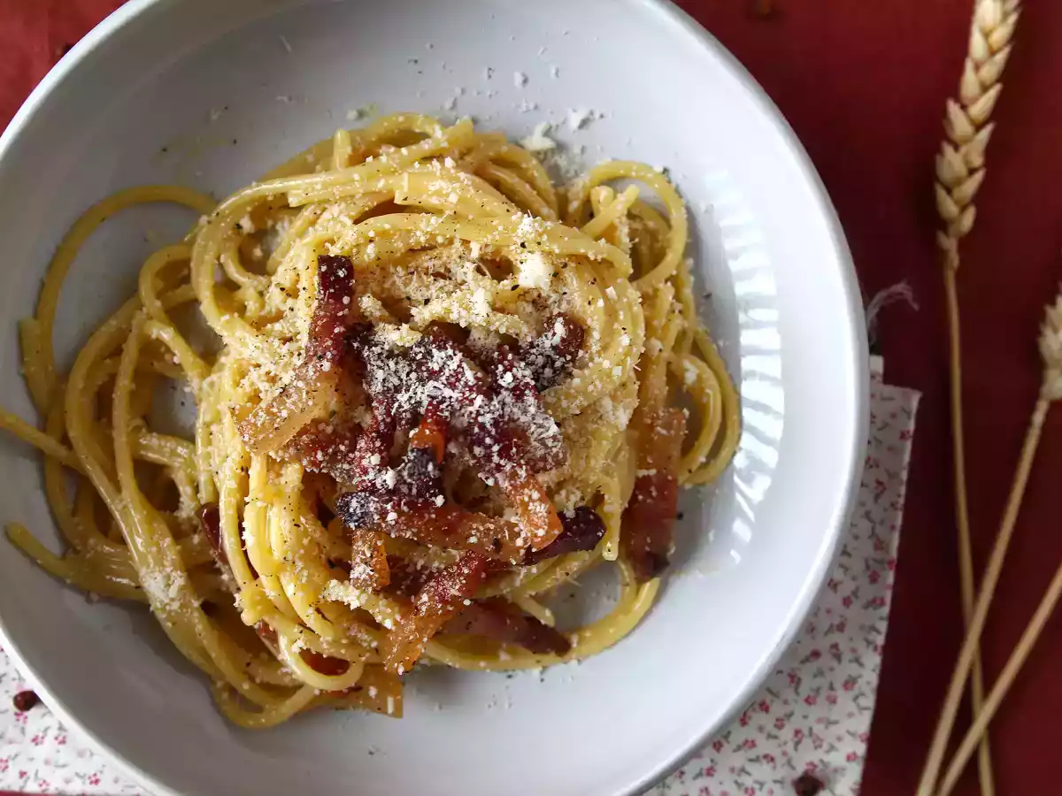 Spaghetti alla carbonara, den ægte italienske carbo-opskrift! - foto 5