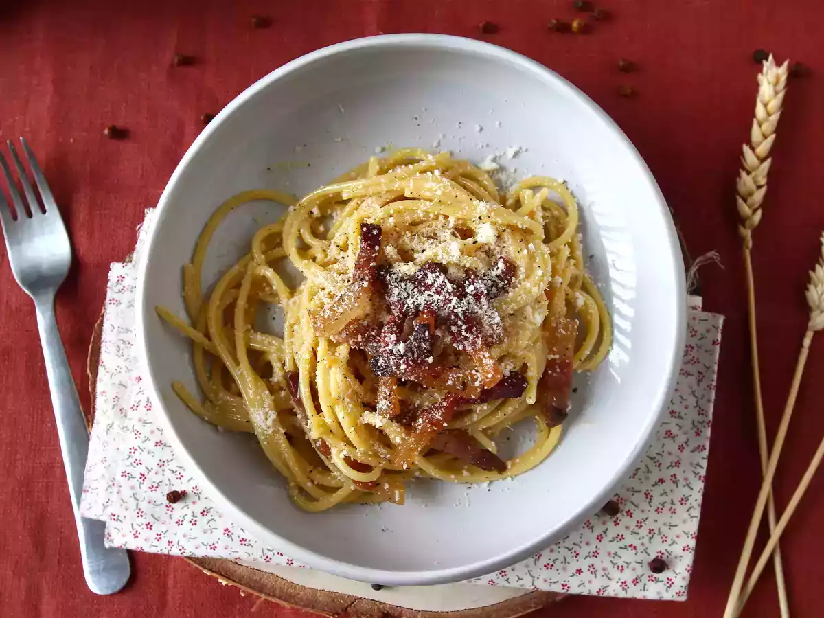 Spaghetti alla carbonara, den ægte italienske carbo-opskrift! - foto 6