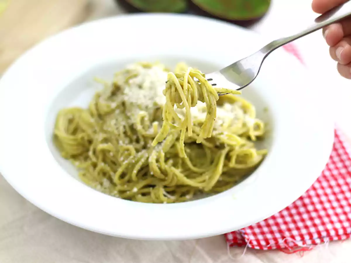 Spaghetti carbonara med avocado - foto 3