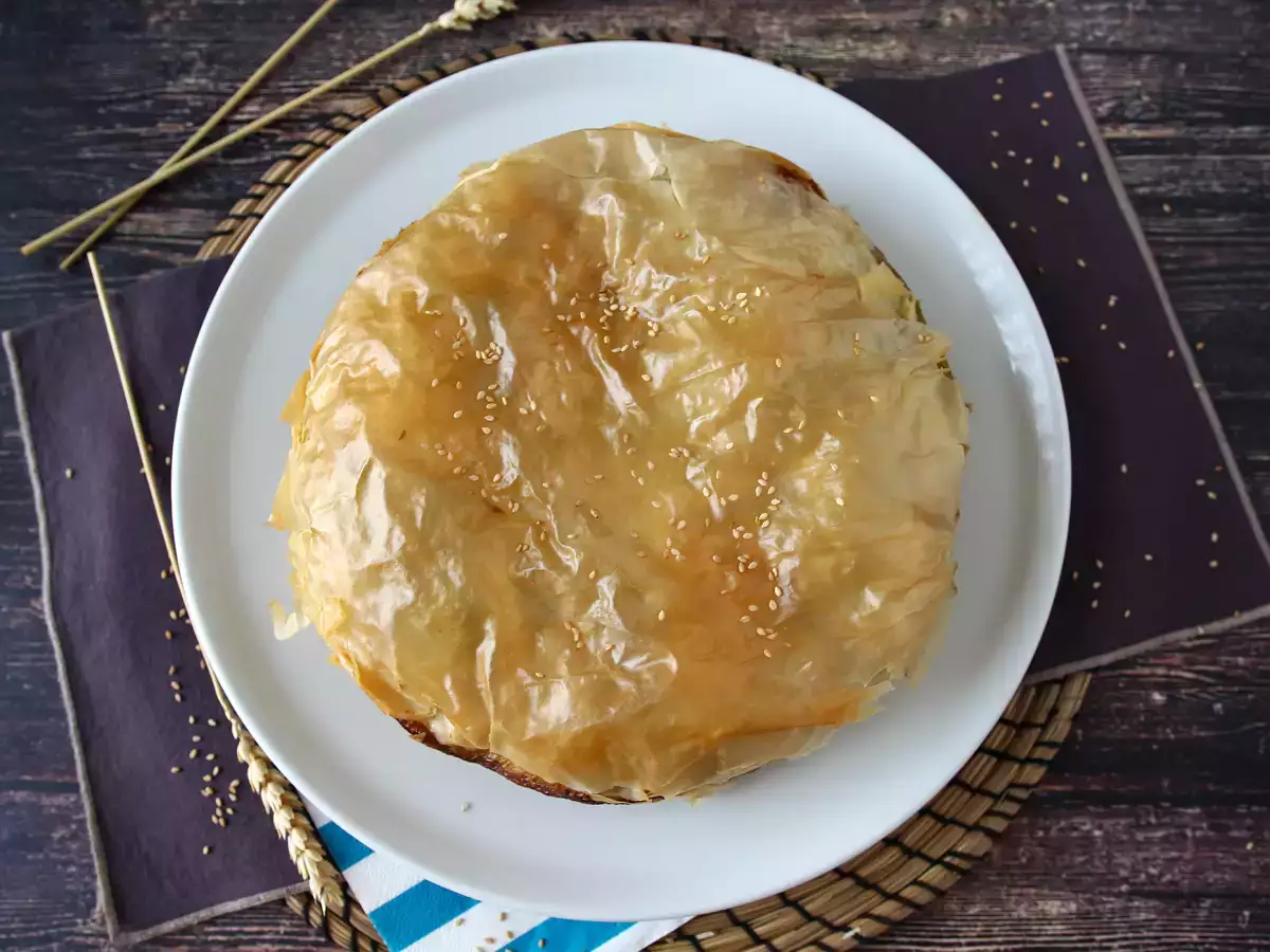 Spanakopita – den supernemme græske tærte med spinat og feta - foto 4