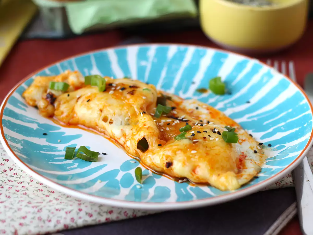 Spejlæg med honning og mozzarella, den søde, salte og krydrede ekspresmorgenmad! - foto 3