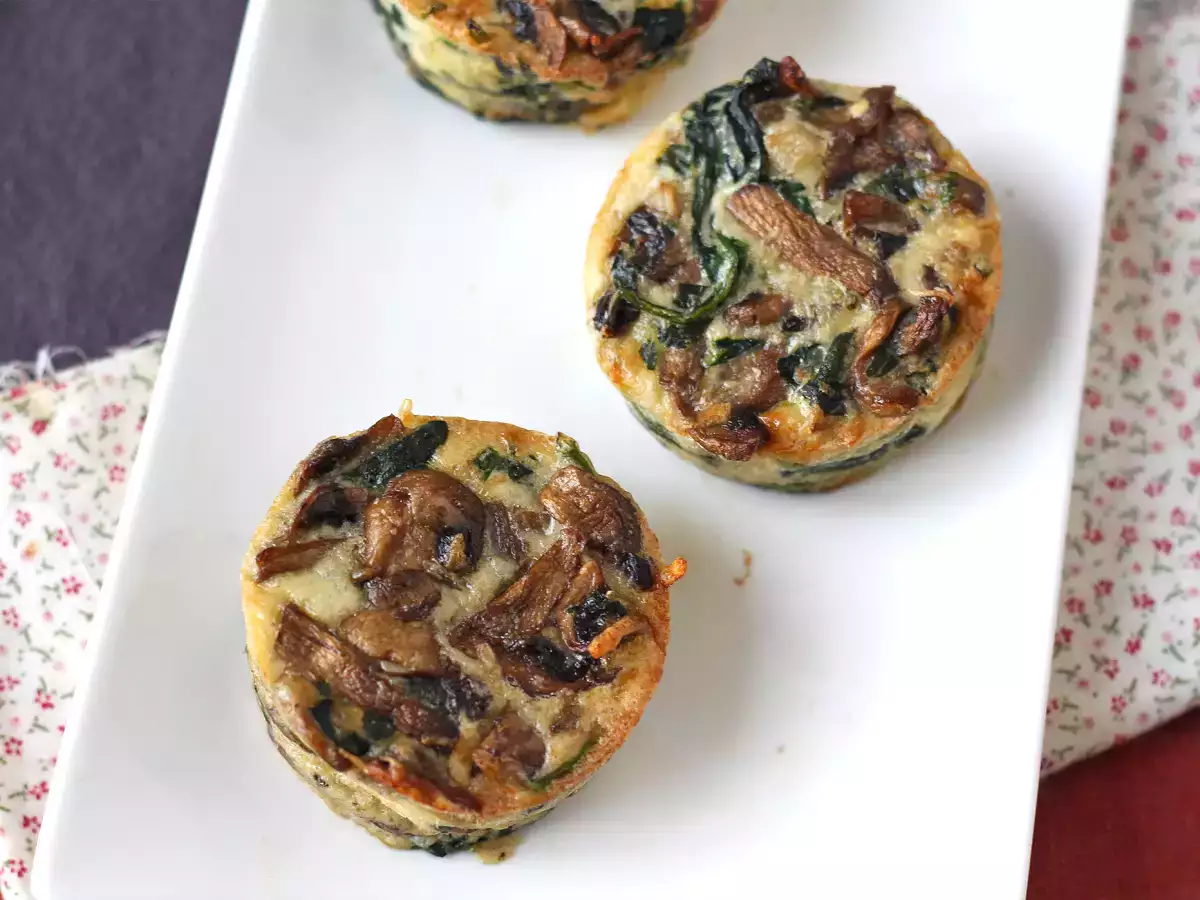 Spinat- og svampeflan - foto 2