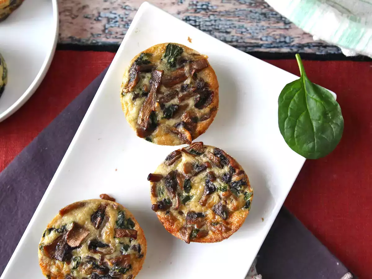 Spinat- og svampeflan - foto 3