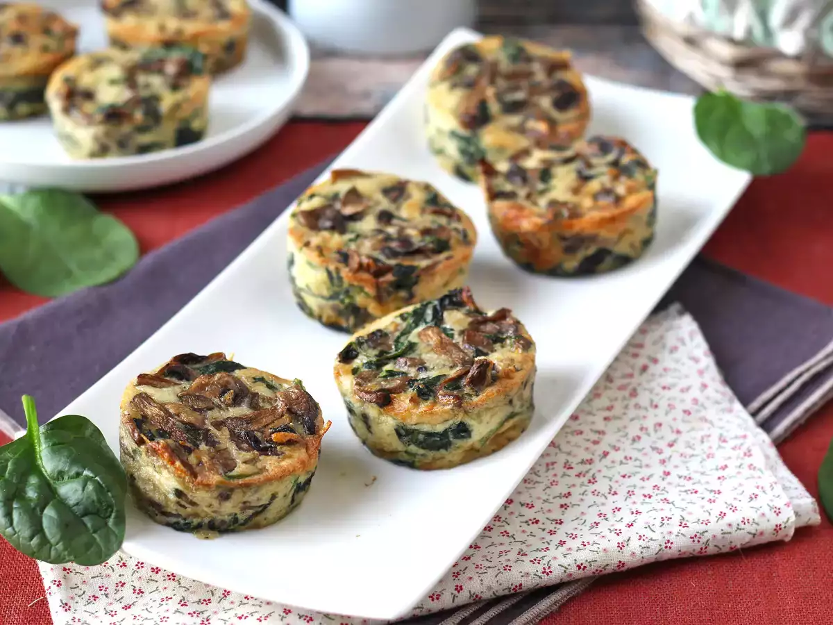 Spinat- og svampeflan - foto 5