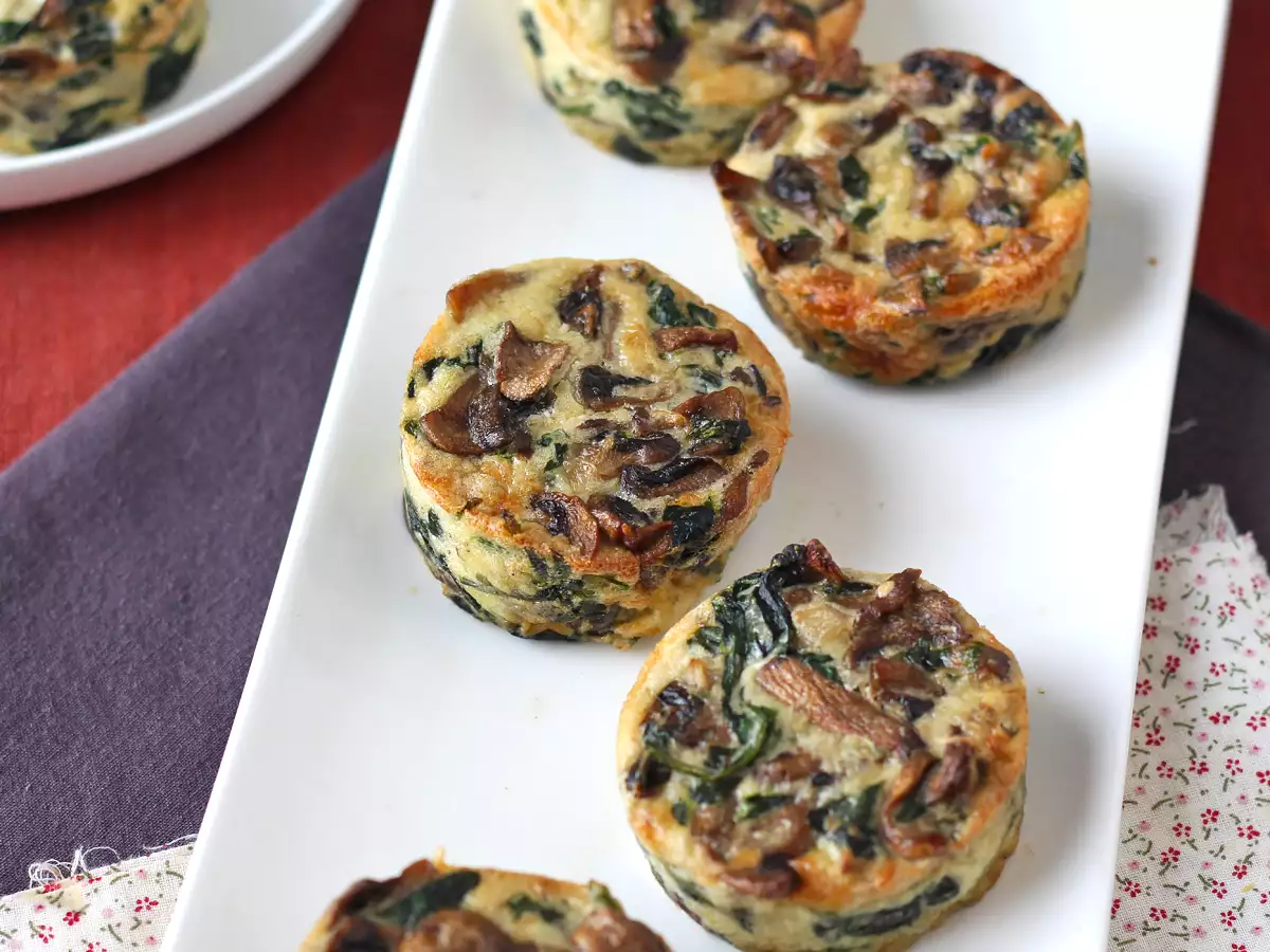 Spinat- og svampeflan - foto 6