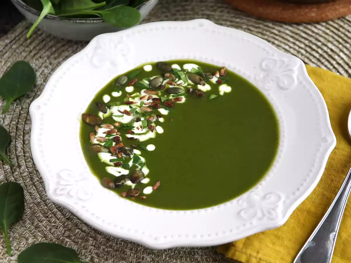 Spinatsuppe, tricket til at få alle til at spise grøntsager! - foto 2