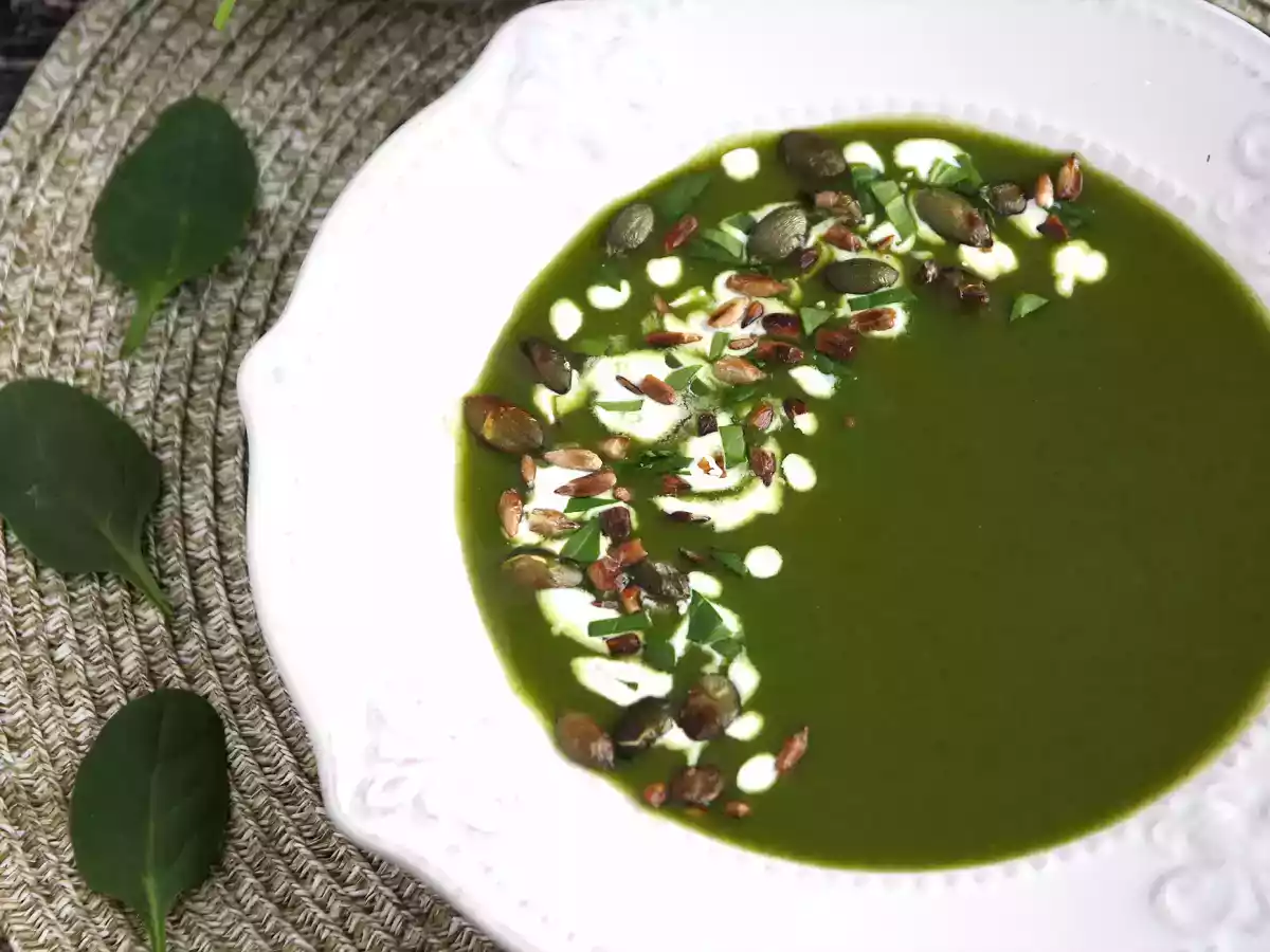Spinatsuppe, tricket til at få alle til at spise grøntsager! - foto 3