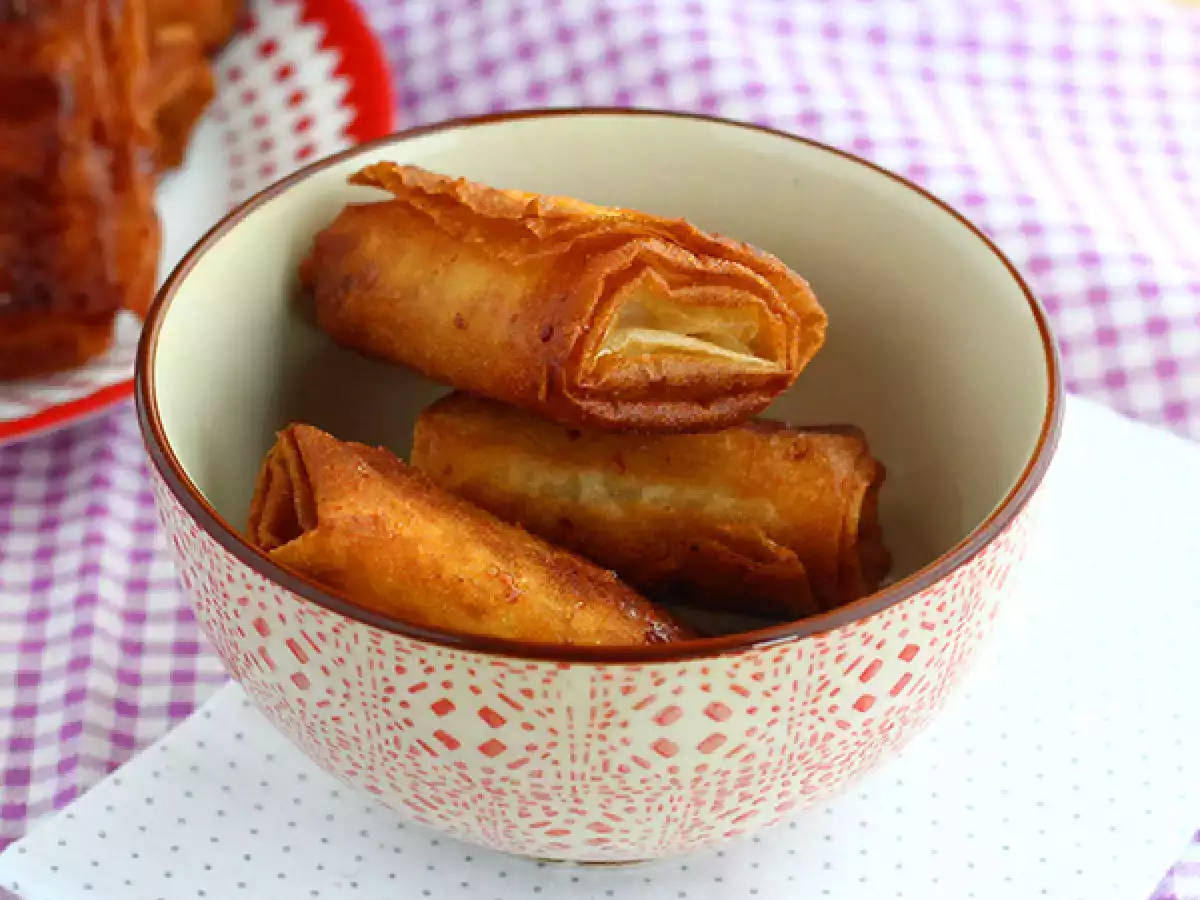 Sprøde bananpakker med filodej - foto 2