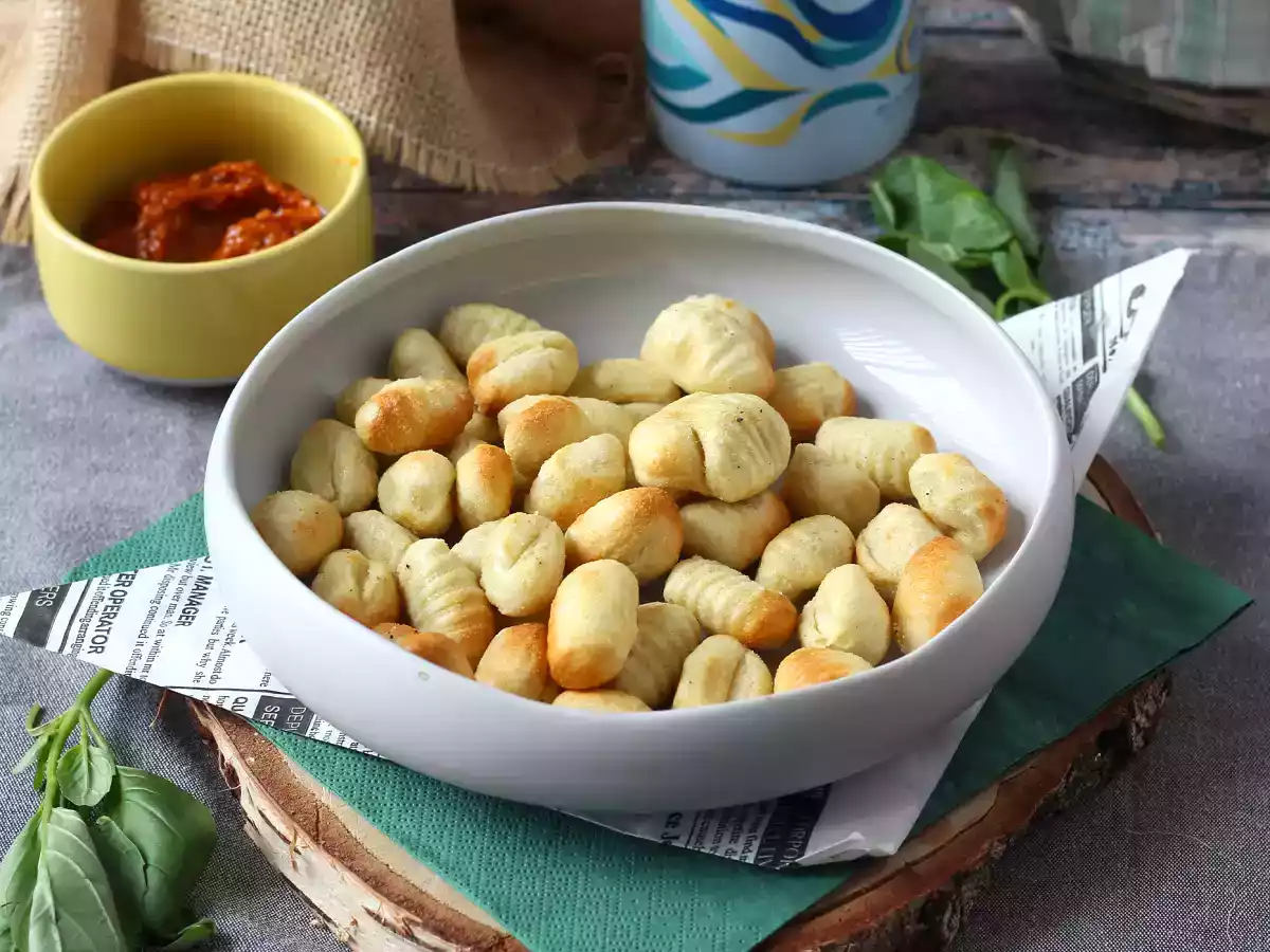 Sprøde, bløde gnocchi med Air fryer, klar på bare 10 minutter!