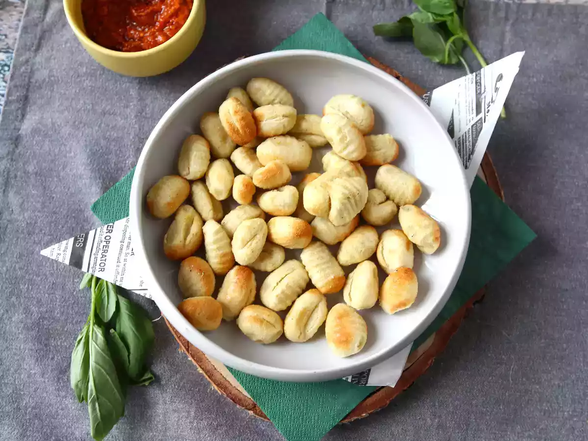 Sprøde, bløde gnocchi med Air fryer, klar på bare 10 minutter! - foto 3