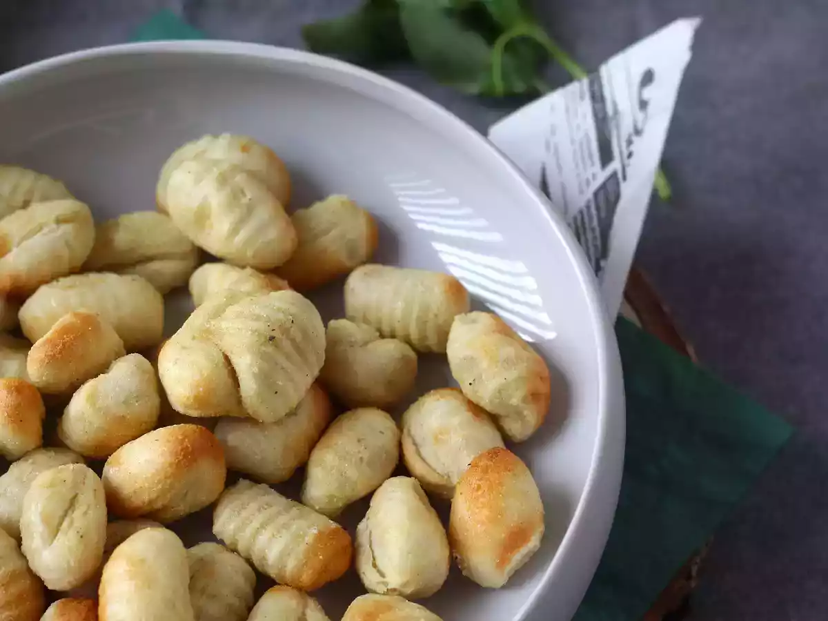 Sprøde, bløde gnocchi med Air fryer, klar på bare 10 minutter! - foto 4