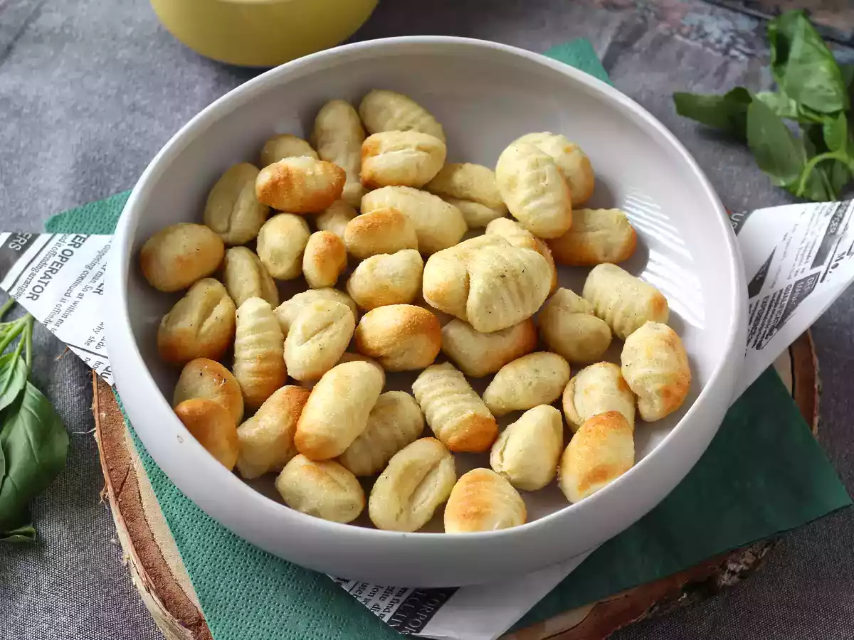 Sprøde, bløde gnocchi med Air fryer, klar på bare 10 minutter! - foto 5