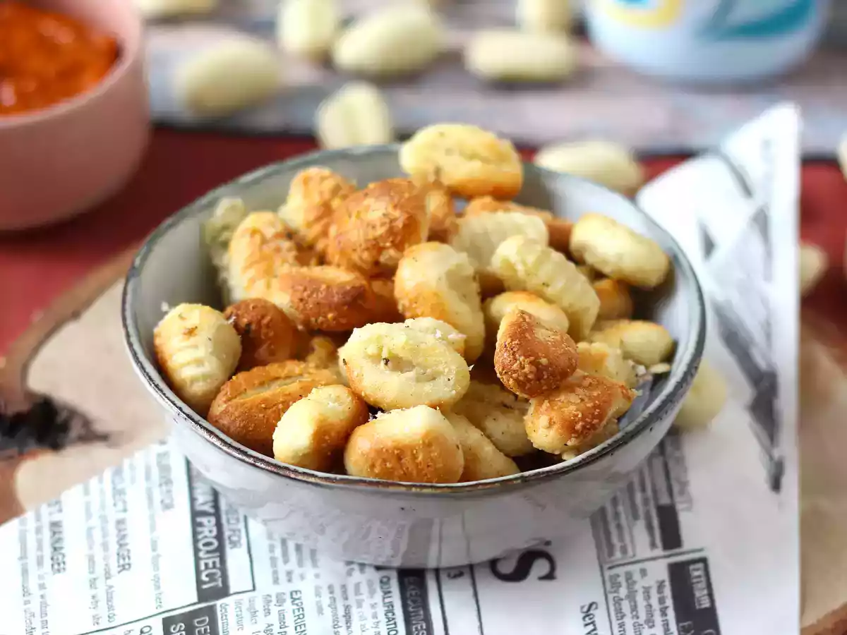 Sprøde gnocchi med parmesan på Air Fryer