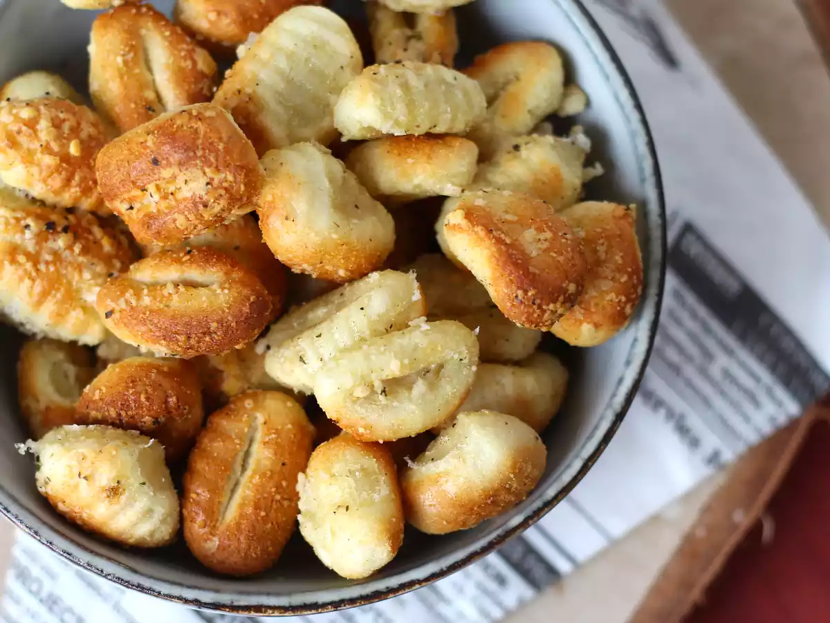 Sprøde gnocchi med parmesan på Air Fryer - foto 4