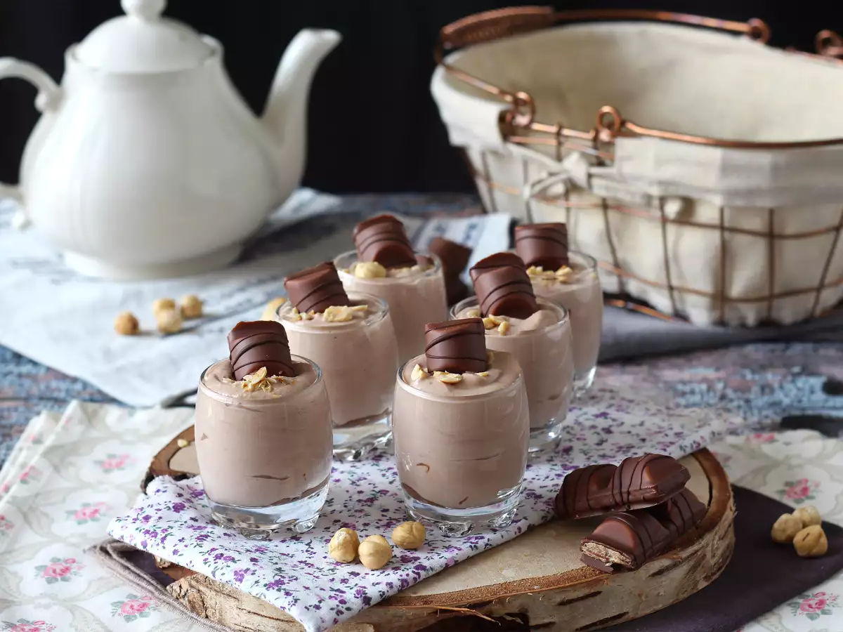 Superlækre Kinder Bueno-dessertglas uden bagning - foto 3