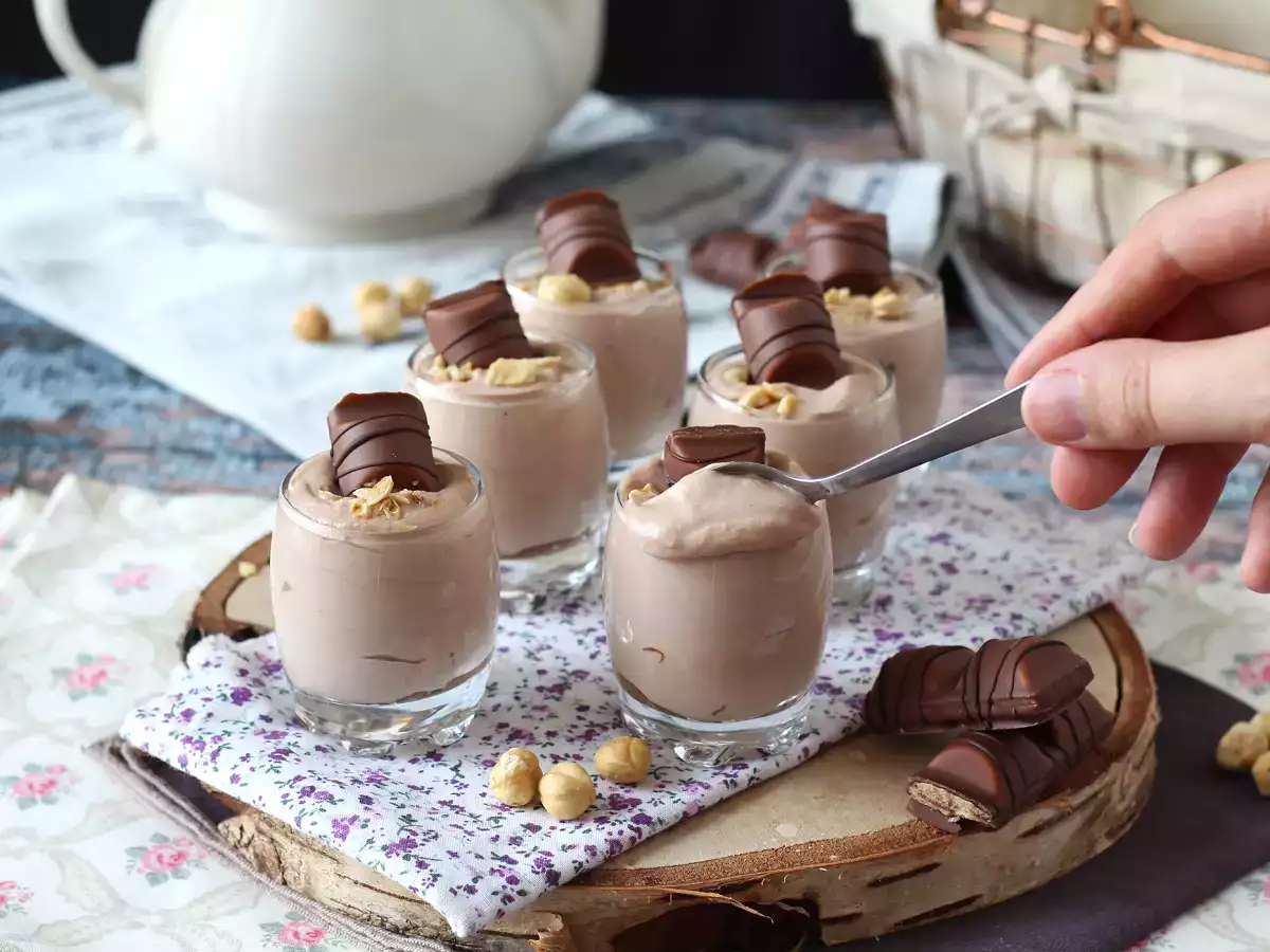 Superlækre Kinder Bueno-dessertglas uden bagning - foto 5