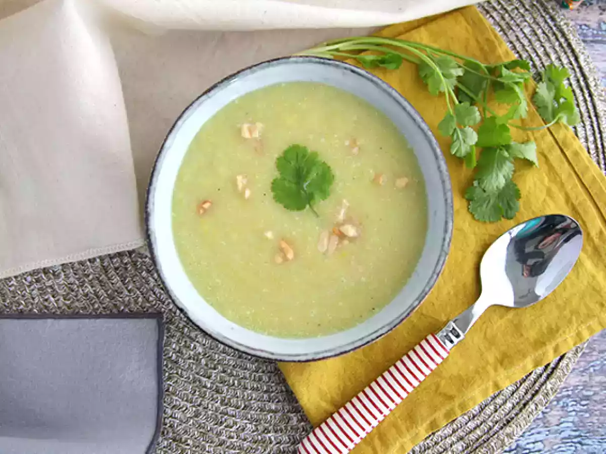 Suppe med porrer, kokosmælk og karry - foto 3