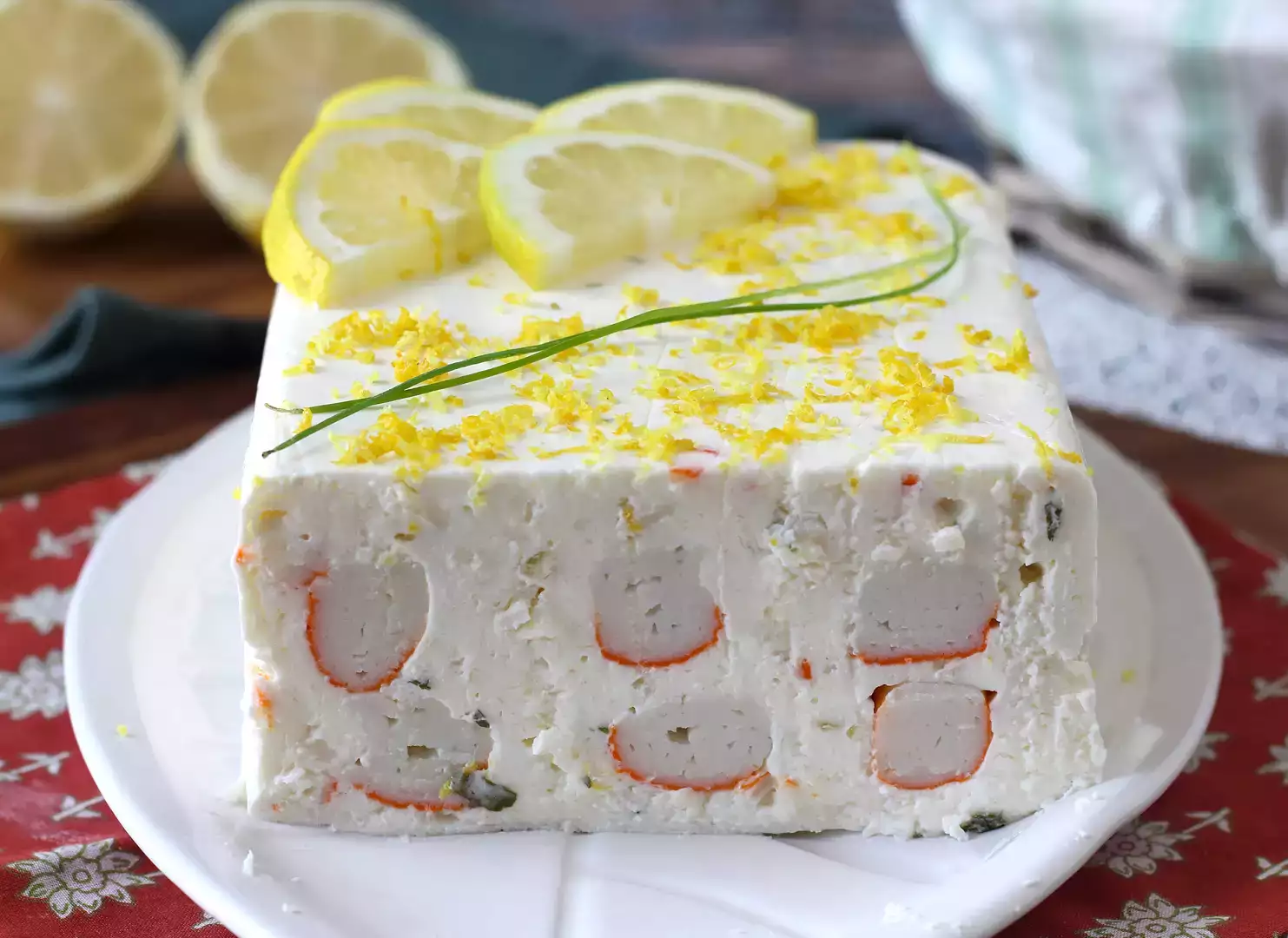 Surimi-terrine uden tilberedning: en nem kold forret, der er perfekt til sommeren