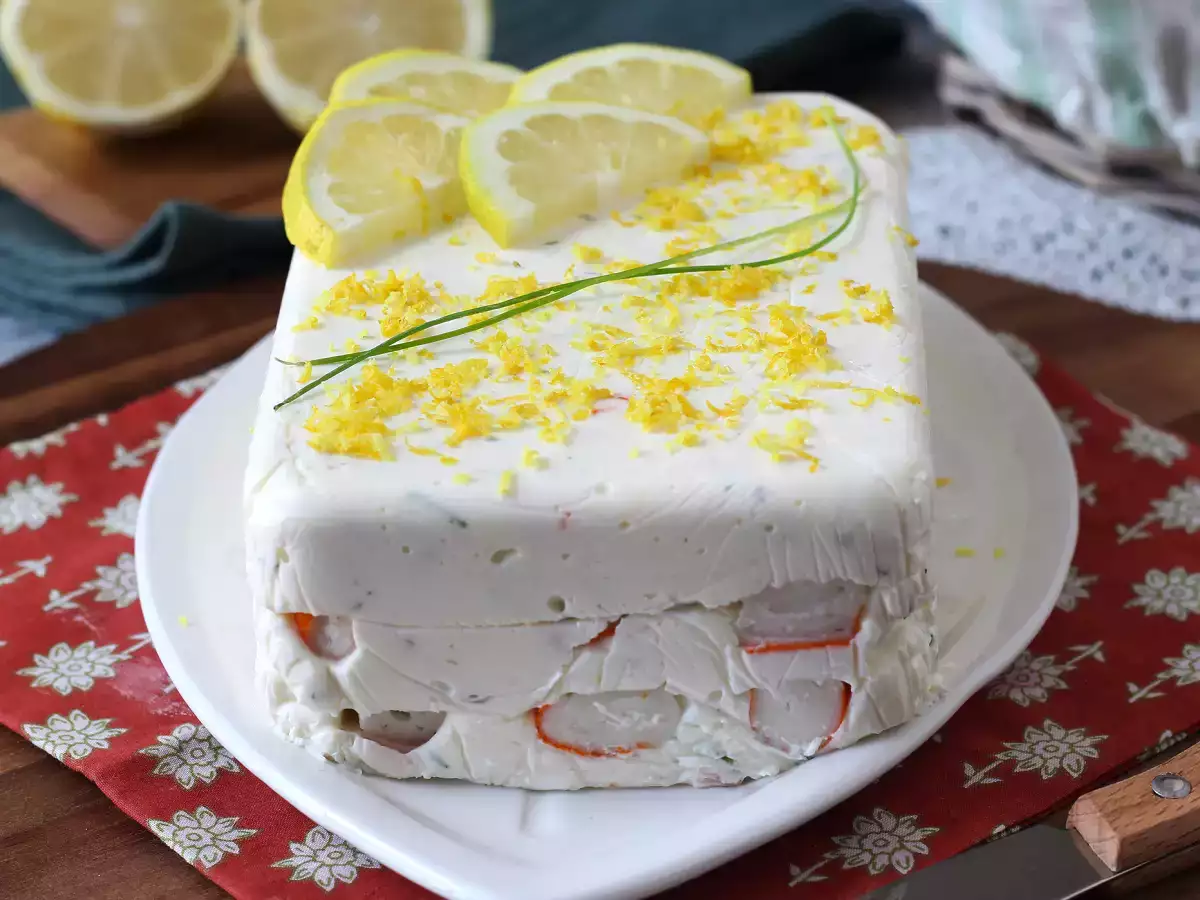 Surimi-terrine uden tilberedning: en nem kold forret, der er perfekt til sommeren - foto 6
