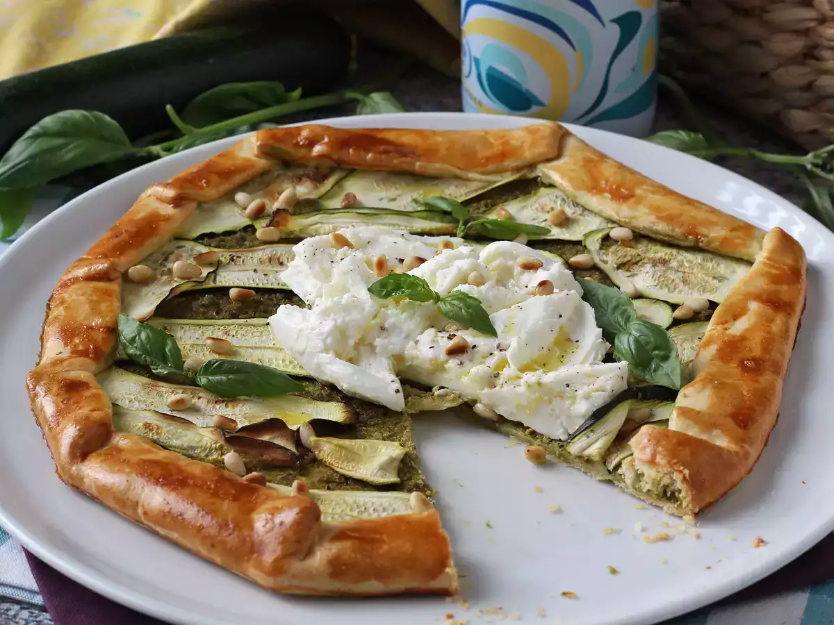 Tærte med pesto og courgetter: en nem opskrift, der dufter af sommer! - foto 5
