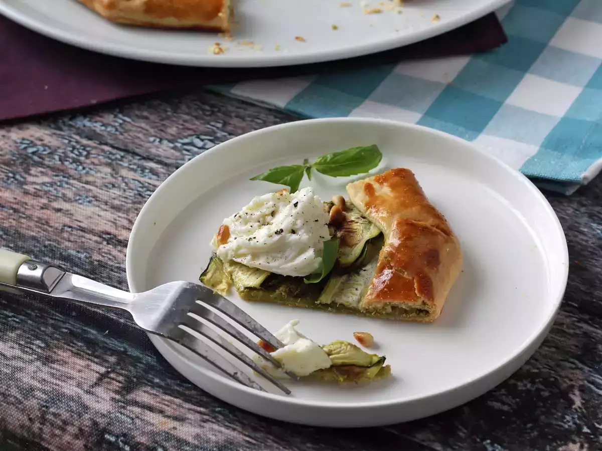 Tærte med pesto og courgetter: en nem opskrift, der dufter af sommer! - foto 7