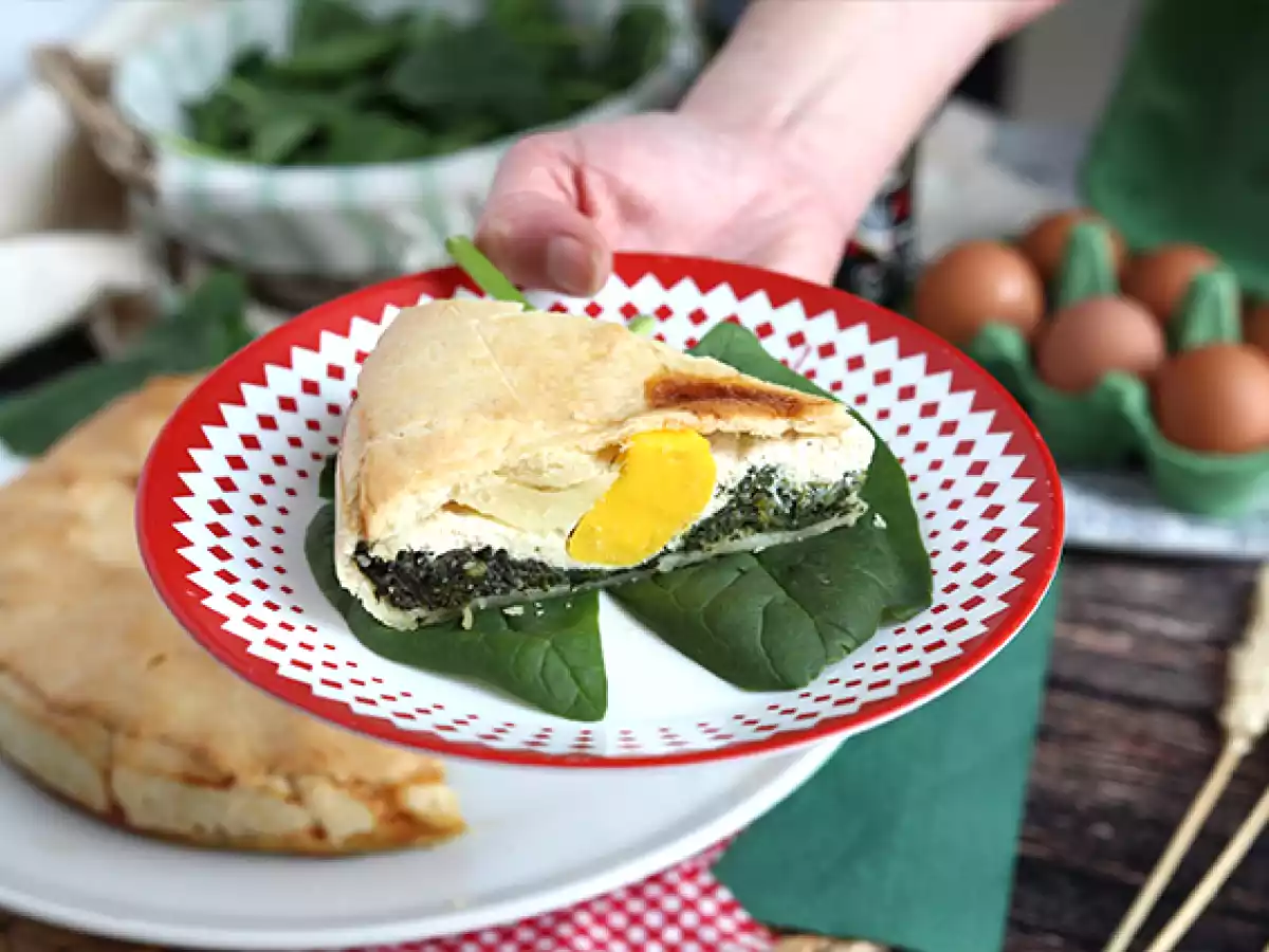 Tærte med spinat, ricotta og æg - italiensk Torta Pasqualina - foto 2