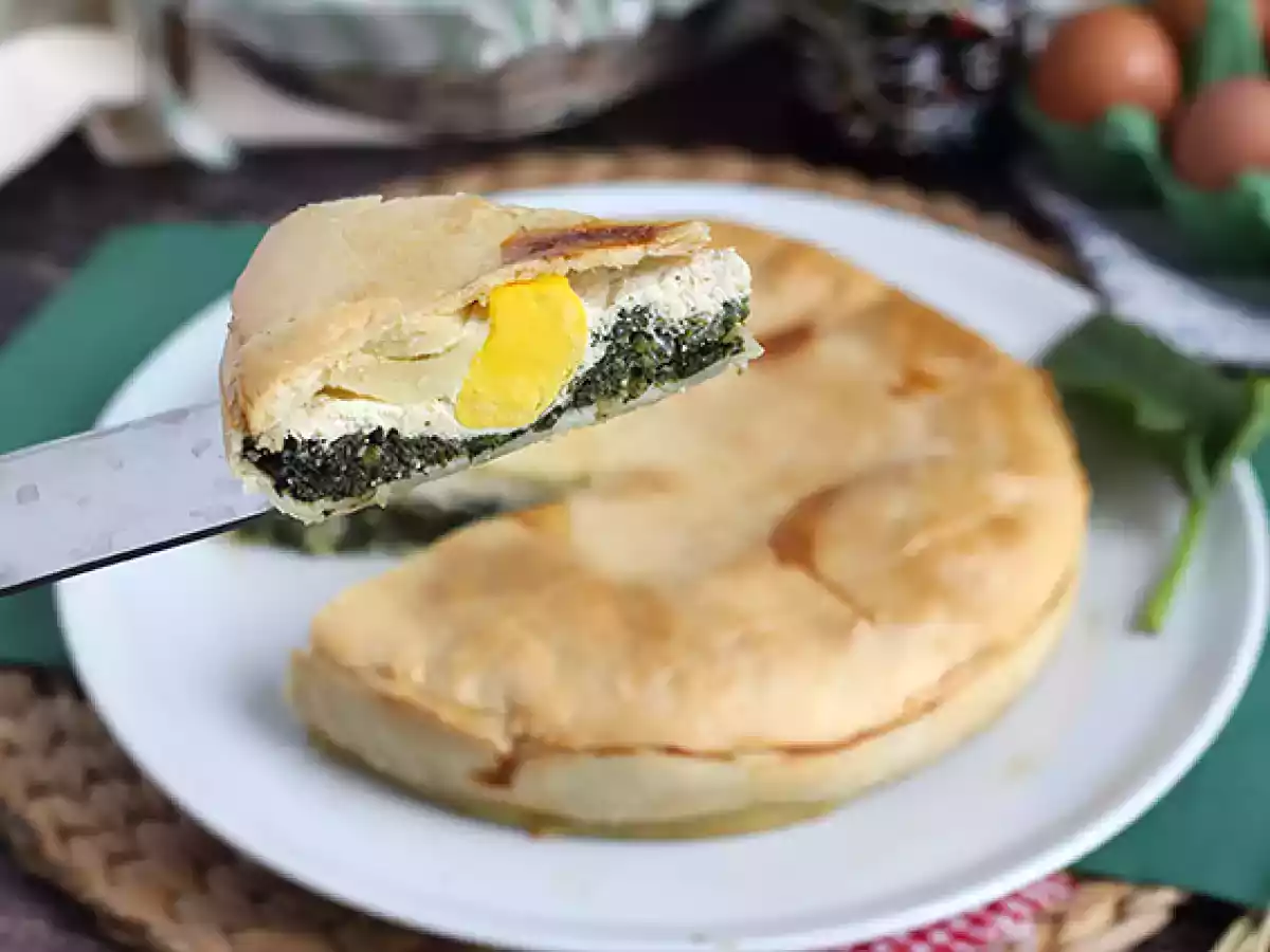 Tærte med spinat, ricotta og æg - italiensk Torta Pasqualina - foto 3
