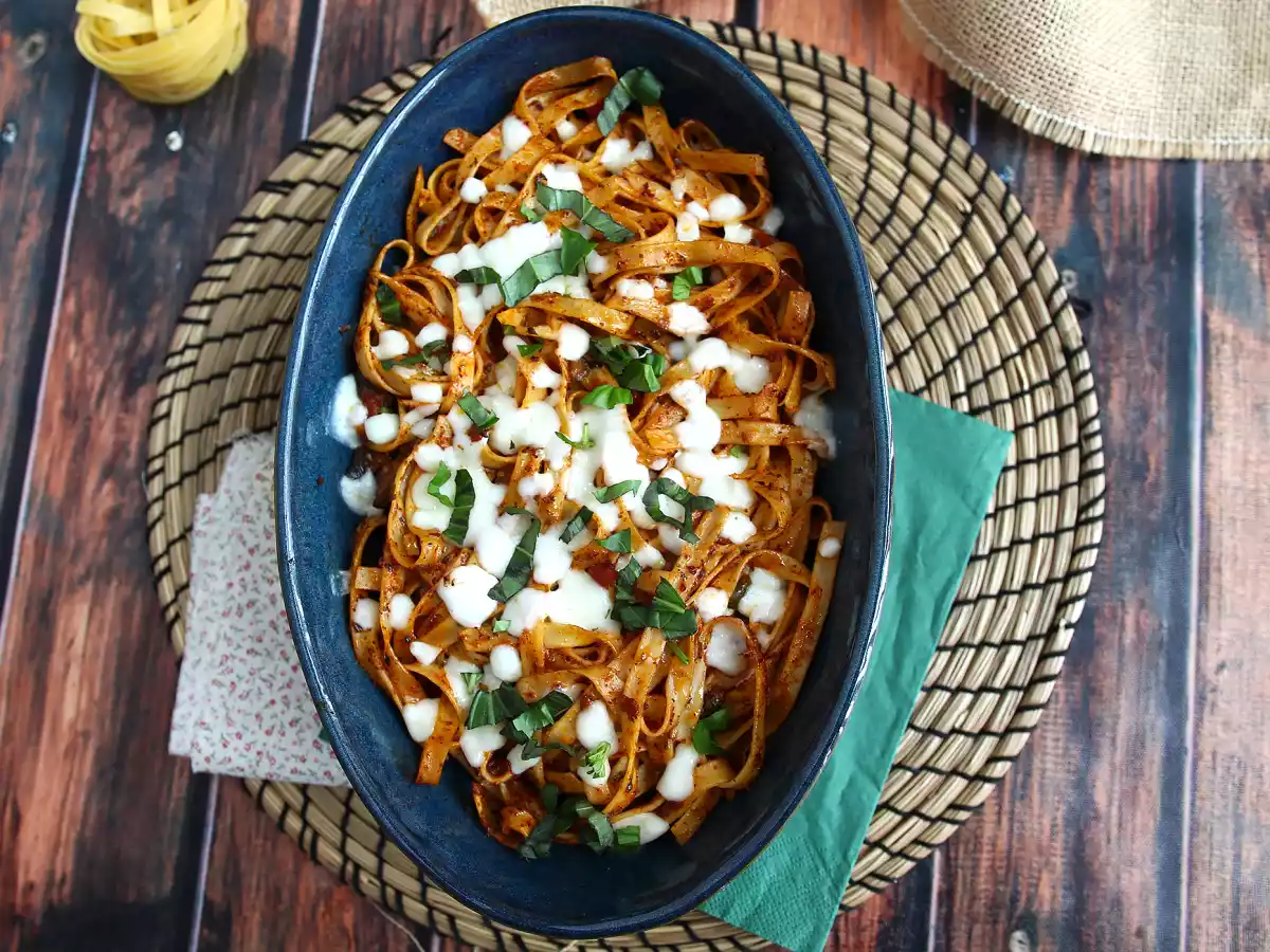 Tagliatelle al forno, antispild-opskriften til brug af pastarester - foto 3