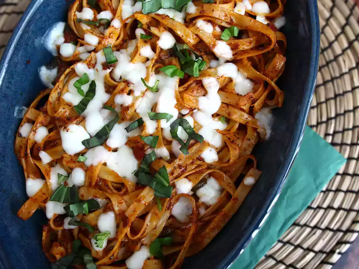 Tagliatelle al forno, antispild-opskriften til brug af pastarester - foto 4