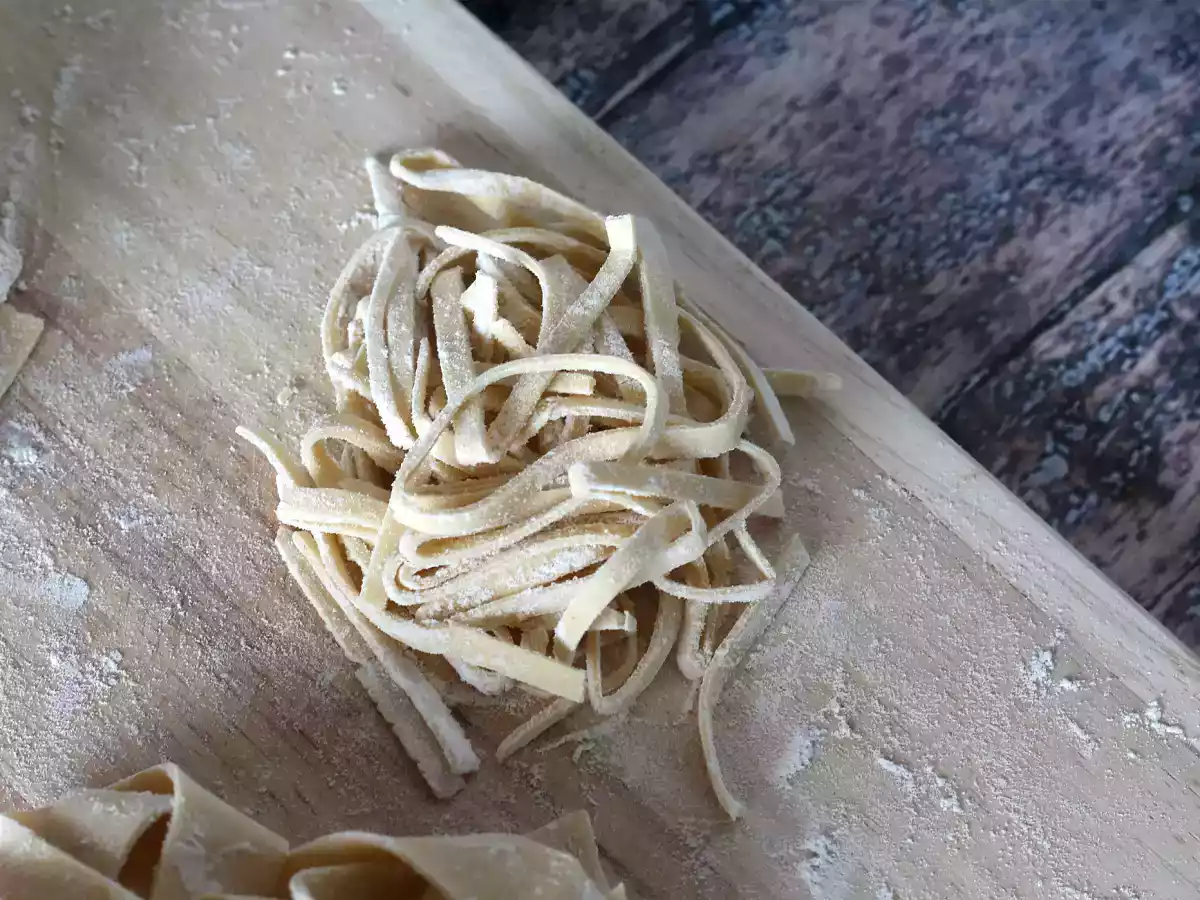 Tagliolini, den trinvise fremgangsmåde til at tilberede dem derhjemme - foto 2
