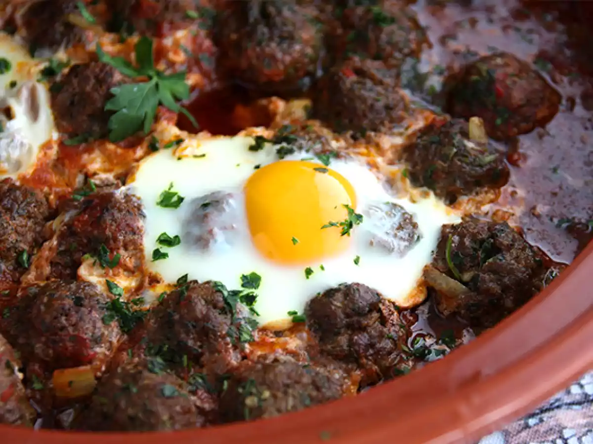 Tajine af kefta (hakkede kødboller med krydderier og urter) - foto 3