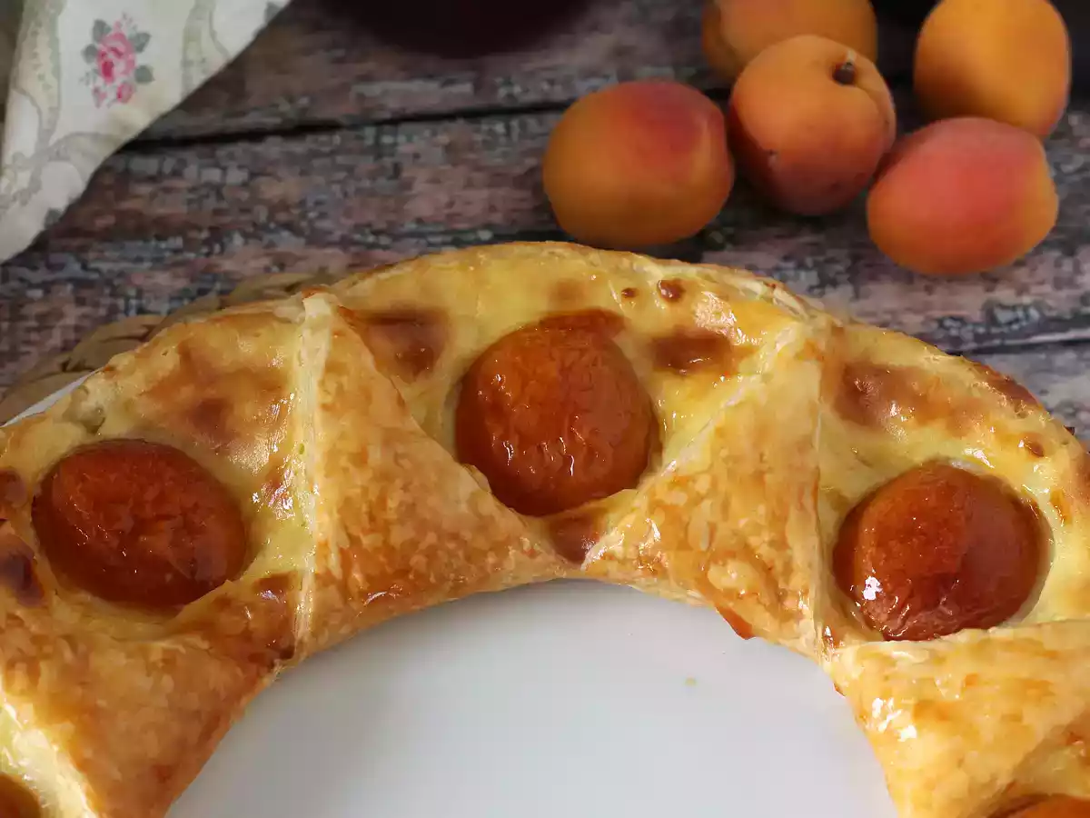 Tarte oranaise - Butterdej, vaniljecreme og abrikoser - foto 3