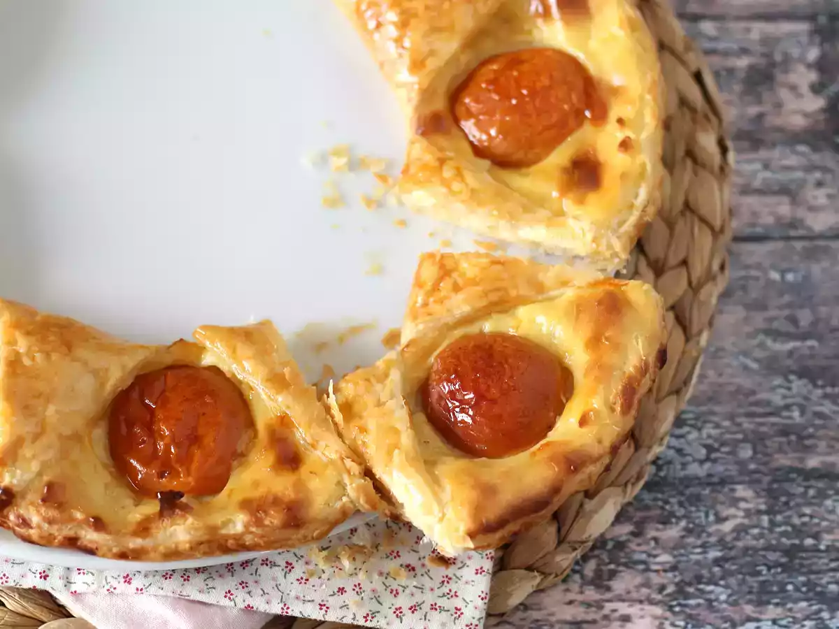 Tarte oranaise - Butterdej, vaniljecreme og abrikoser - foto 4