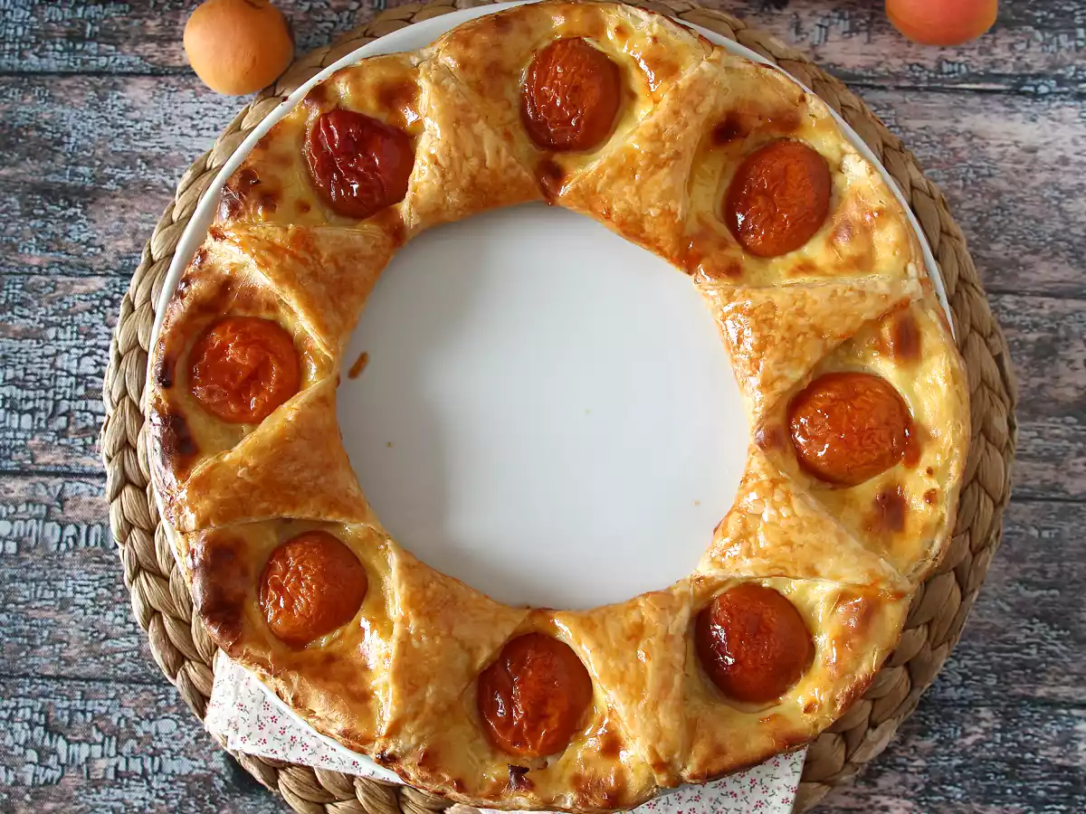 Tarte oranaise - Butterdej, vaniljecreme og abrikoser - foto 5