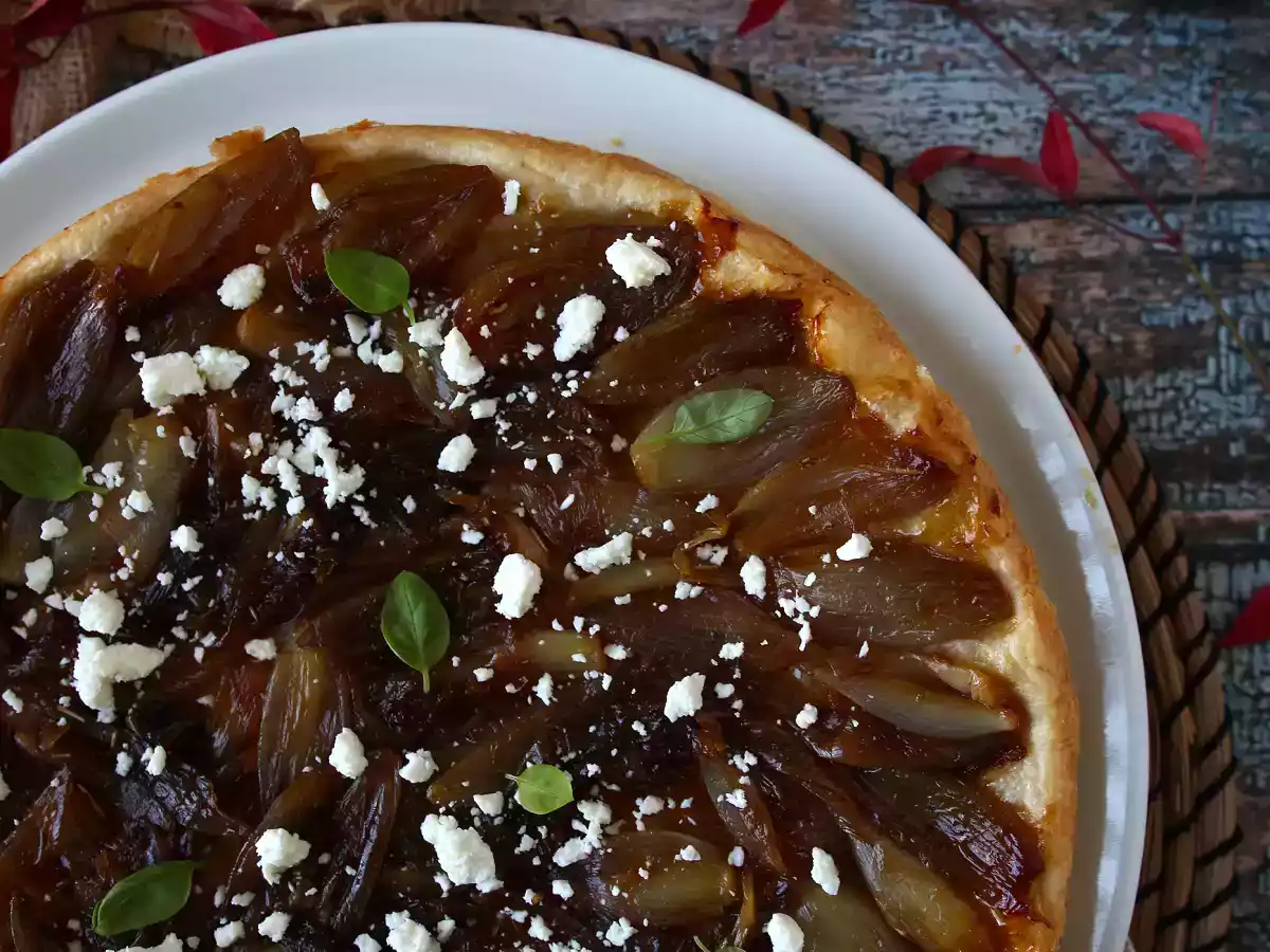 Tarte tatin med skalotteløg og feta, den uimodståelige salte version! - foto 7