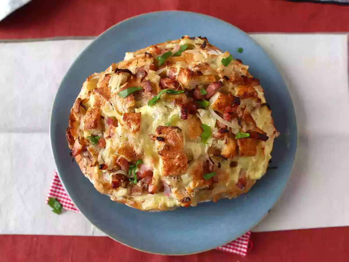 Tartiflette-agtigt fyldt pindsvinebrød - foto 6