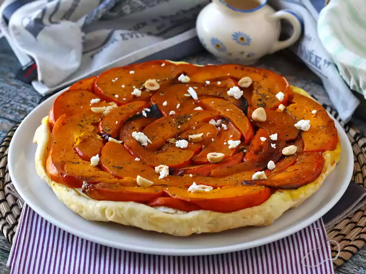 Tatin af græskar med gedeost og honning - foto 5