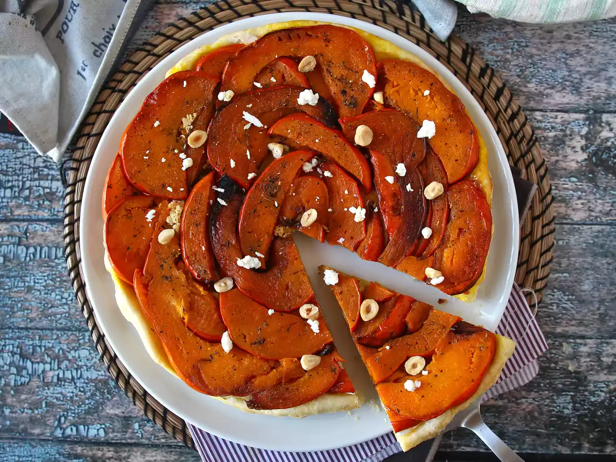 Tatin af græskar med gedeost og honning - foto 6