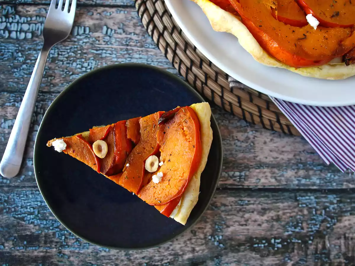 Tatin af græskar med gedeost og honning - foto 8