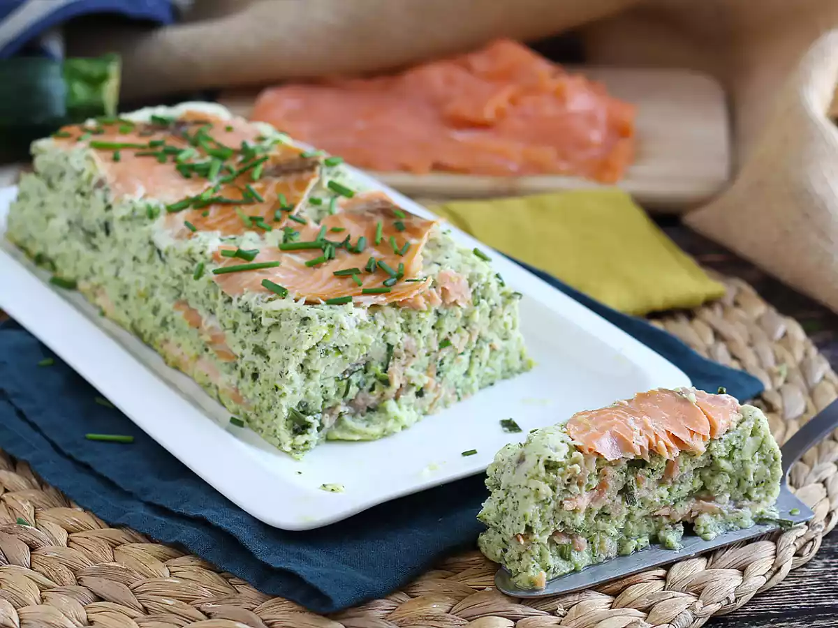 Terrine af courgette og røget laks - foto 3