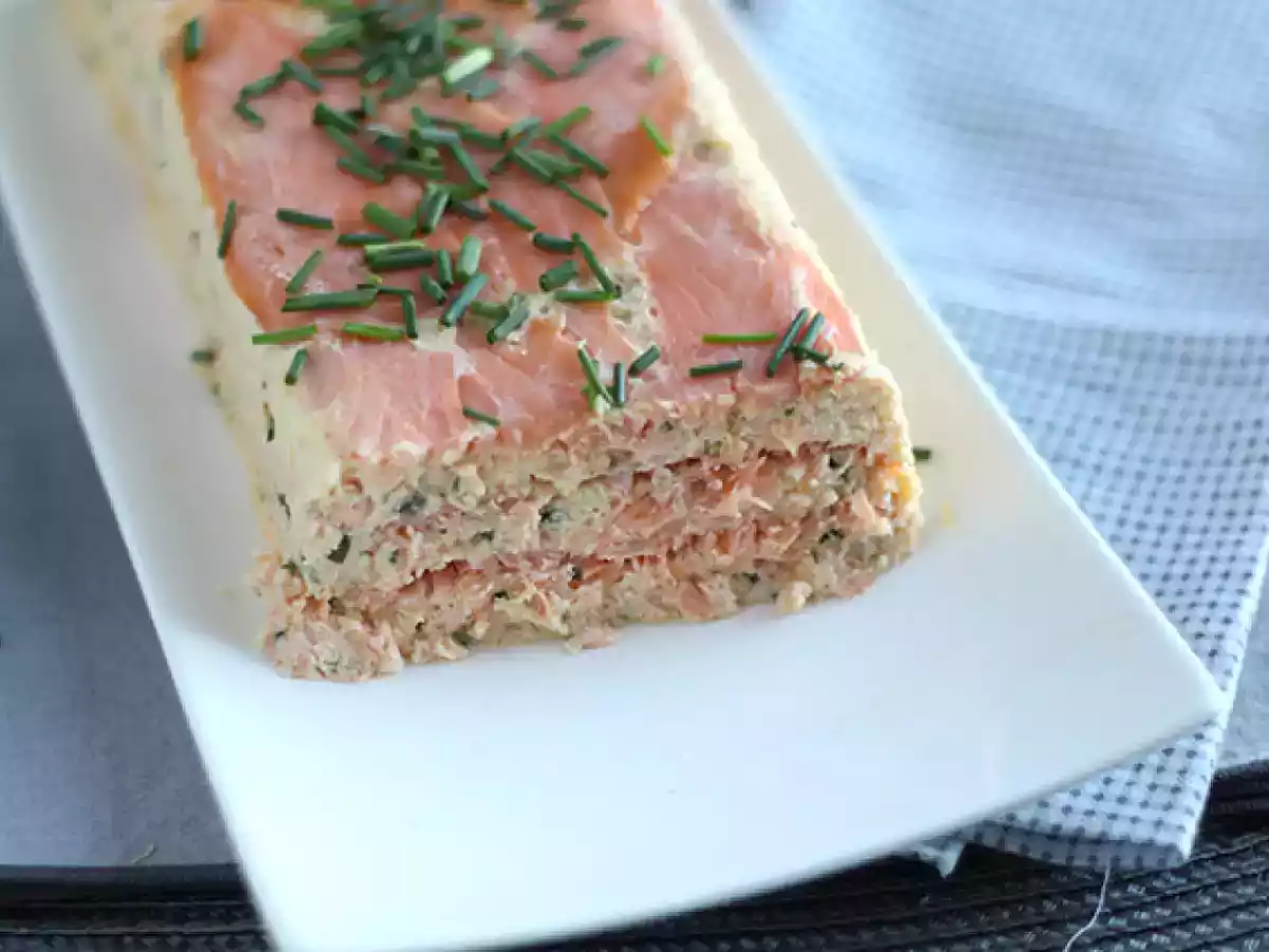 Terrine af frisk laks og røget laks - foto 4
