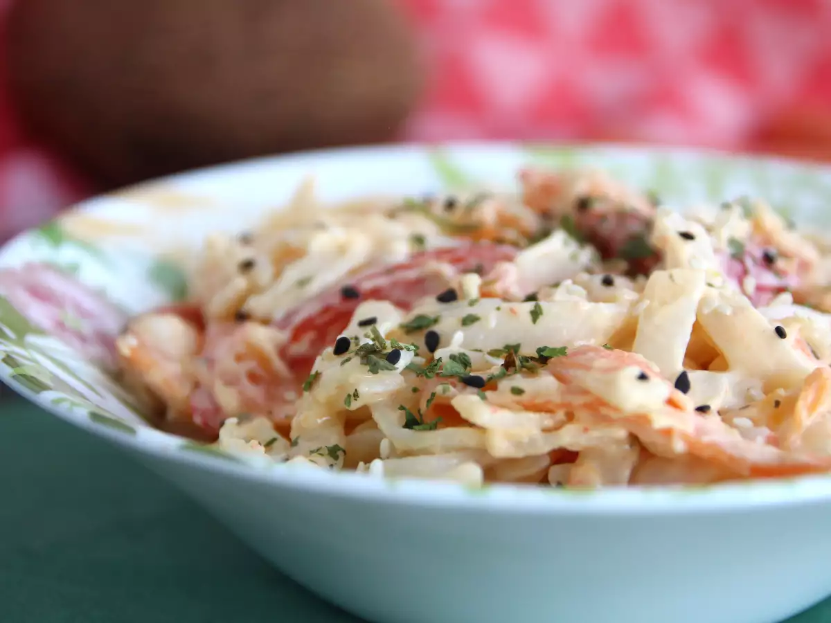 Thai-pasta (risnudler med kokosfløde, rejer og grøntsager) - foto 2