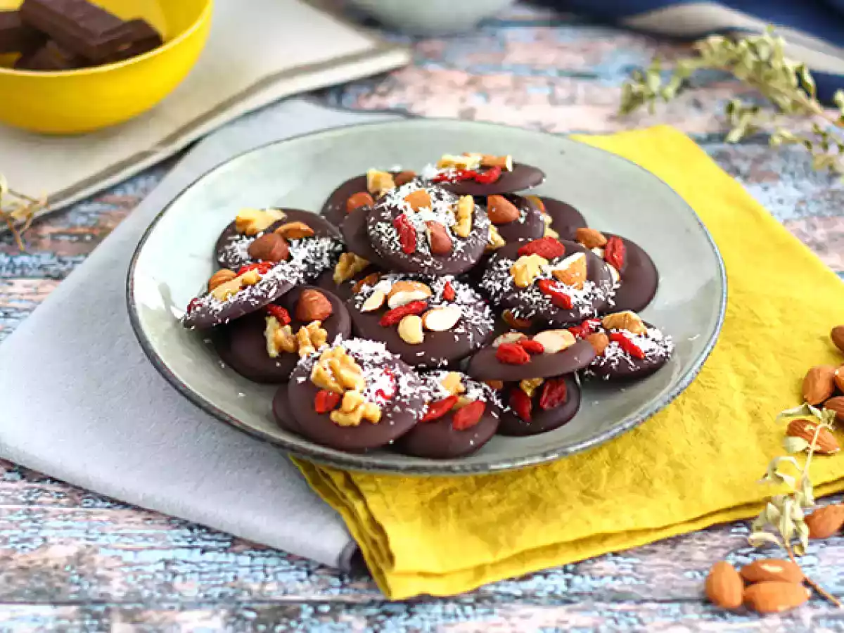 Tiggere, chokolade med tørret frugt - foto 4